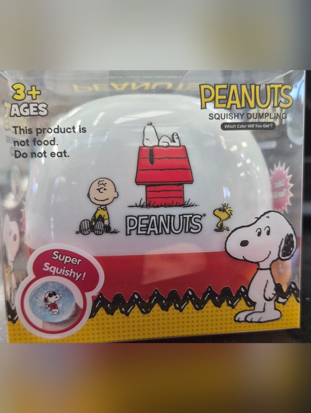NIB Peanuts Squishy Dumpling Snoopy Blind Box Toy Major Trading Inc Collectable!